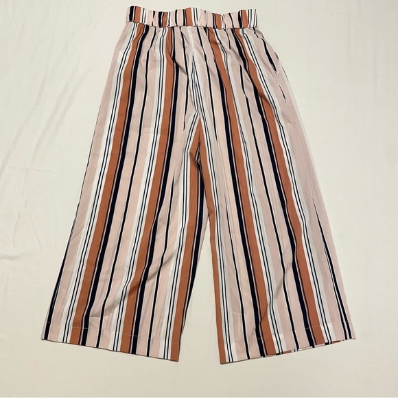 Zara Trafaluc Collection Belted Striped Trouser Pants Size Small - Picture 9 of 14
